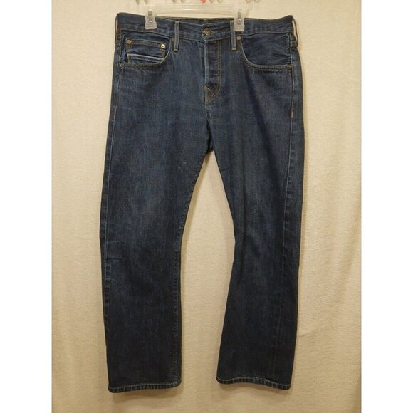 Men's True Religion Limited Edition Selvedge Size 32 Jeans Made In USA Black VTG - Picture 1 of 14